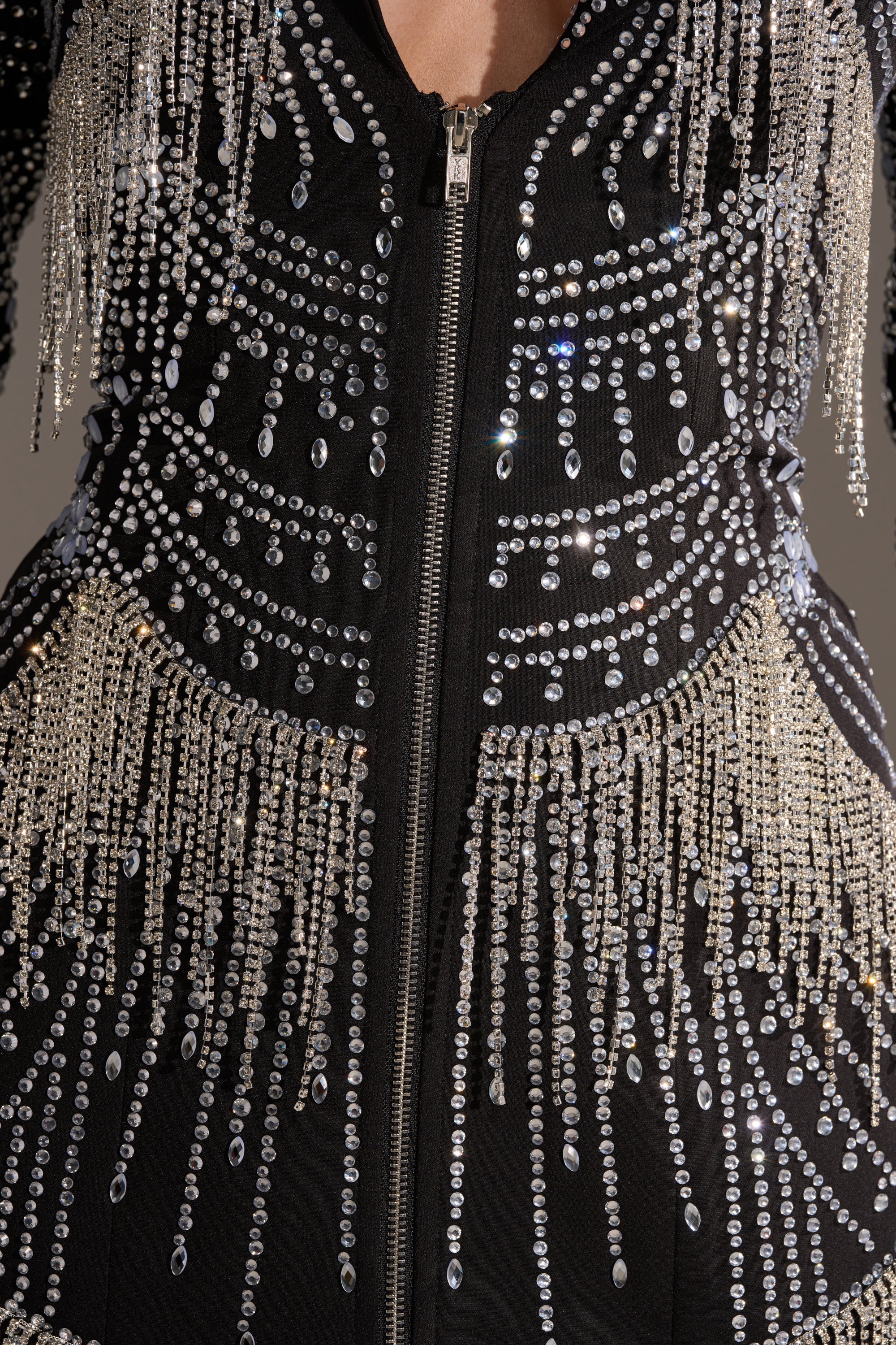 NOT YOUR BABE RHINESTONE BLAZER DRESS