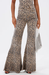 IN THE WILD WIDE LEG CHEETAH PANT