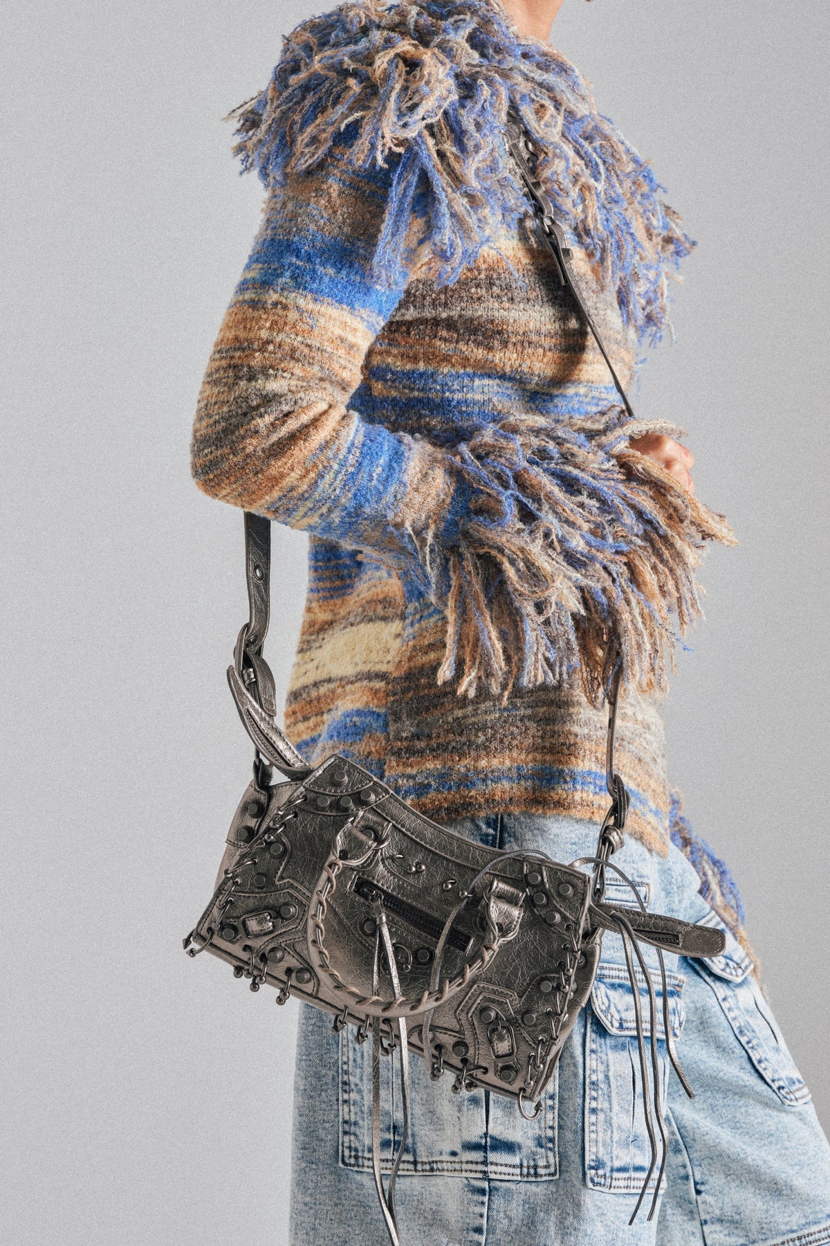GRUNGE PIERCED PURSE