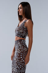 BLING BLING MESH RHINESTONE BRALETTE