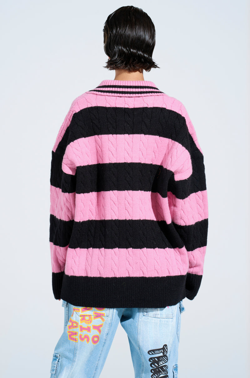 ACADEMIC STRIPE SWEATER
