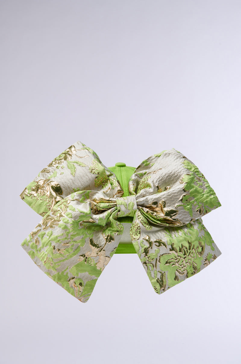 DIVINE DREAMS BROCADE BOW HAT