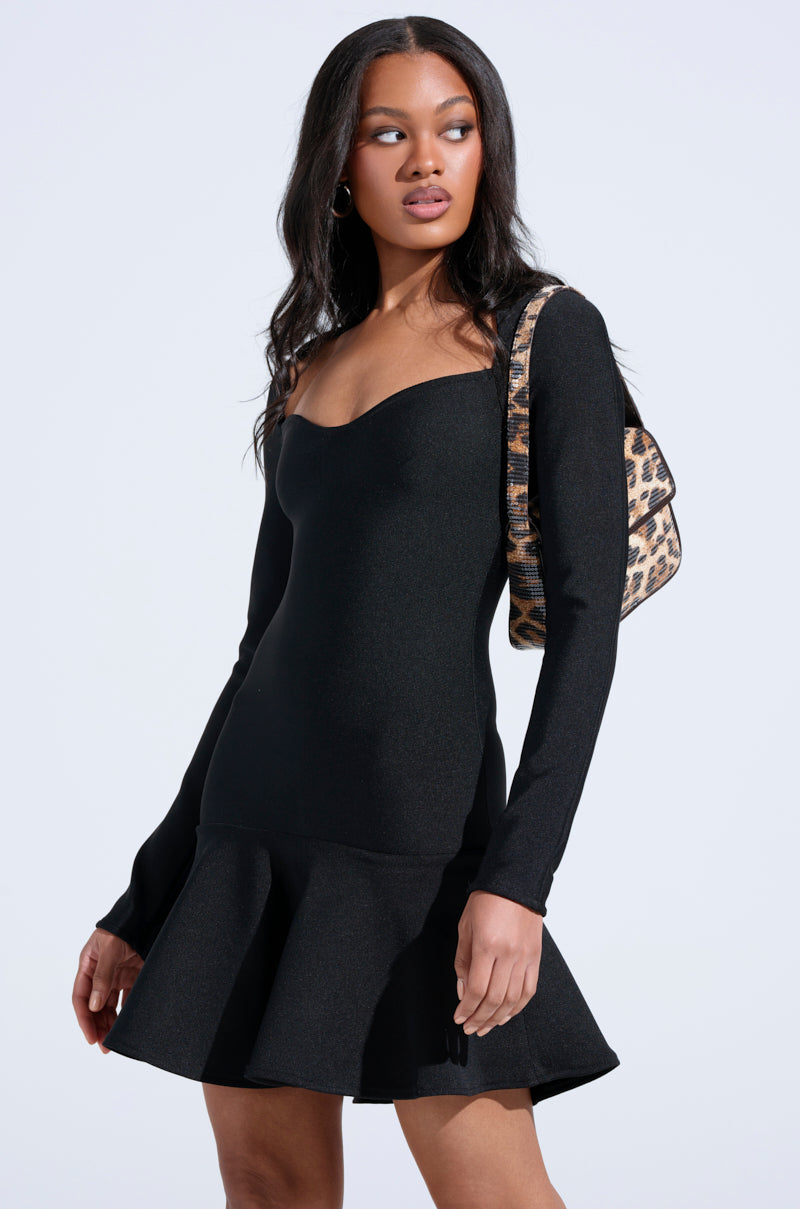IN THE MOOD BANDAGE MINI DRESS
