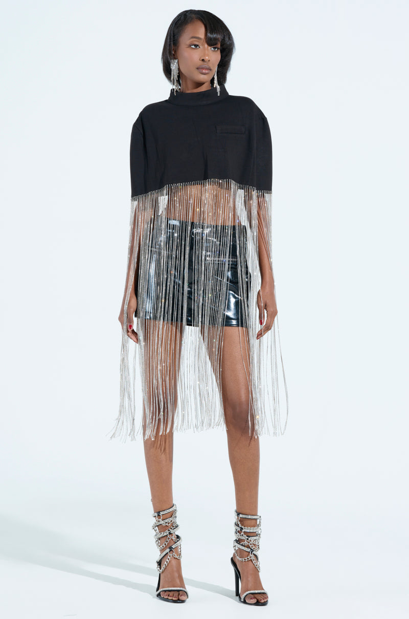 NEW LEVEL SHINE CROPPED BLOUSE
