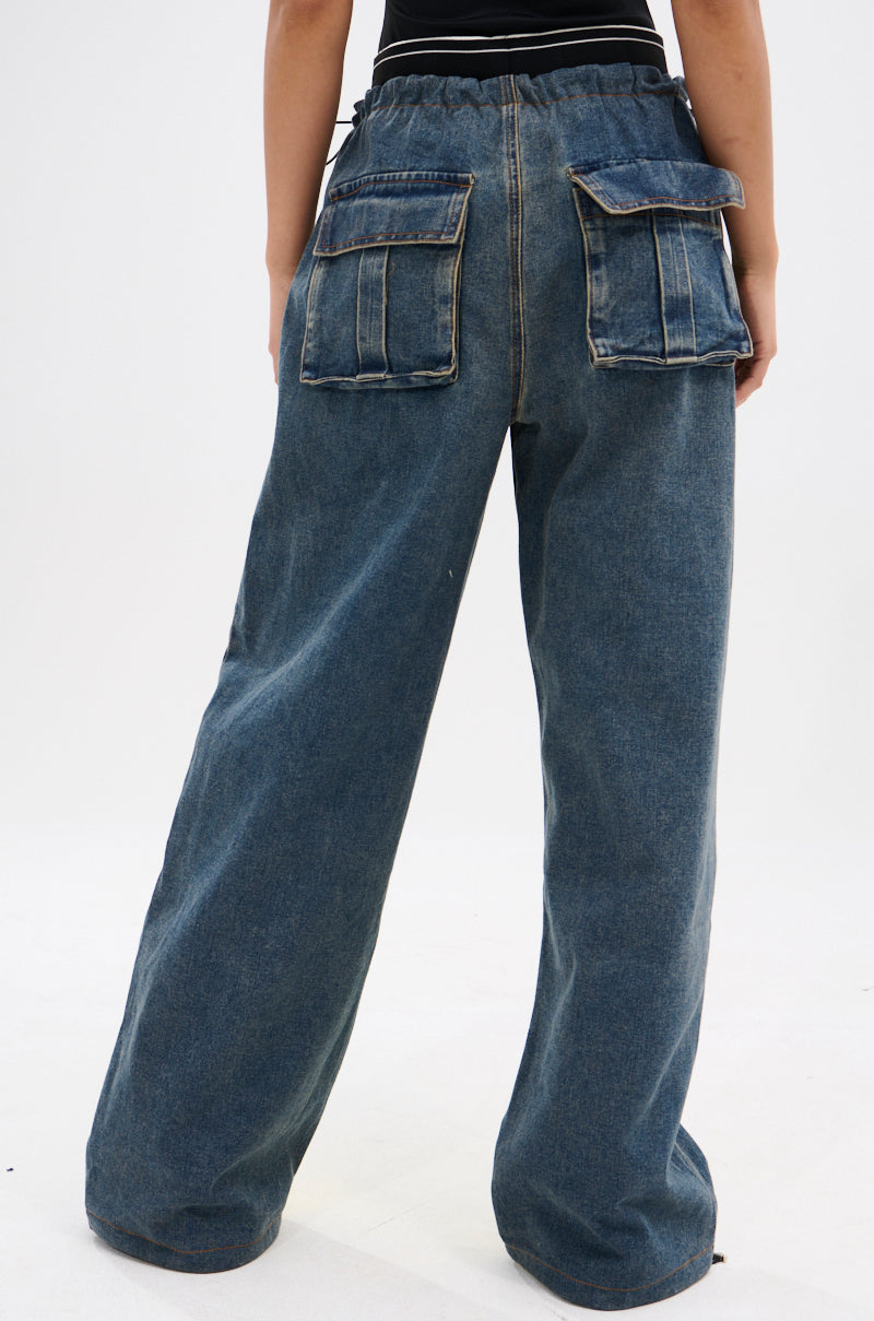HARDEST TO LOVE COLORBLOCK DENIM PANT
