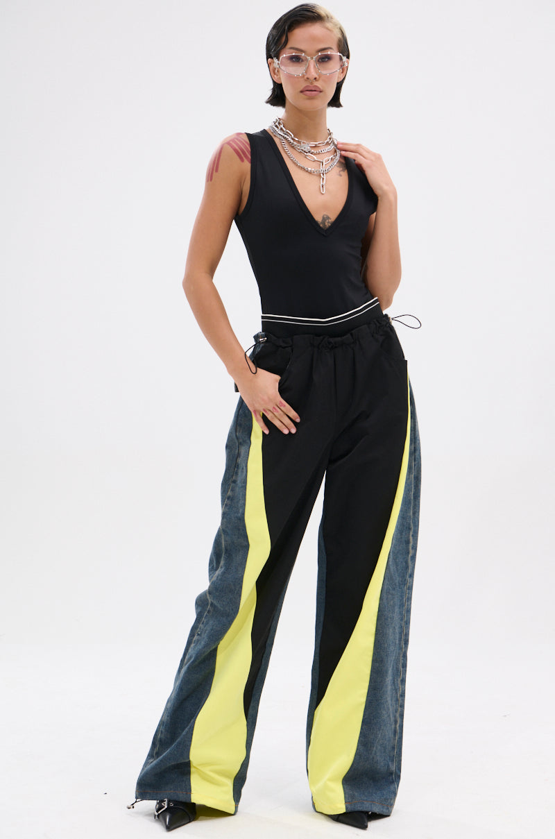 HARDEST TO LOVE COLORBLOCK DENIM PANT