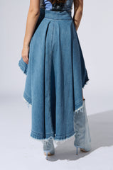KELSEY OVERLAY WRAP SKIRT BELT