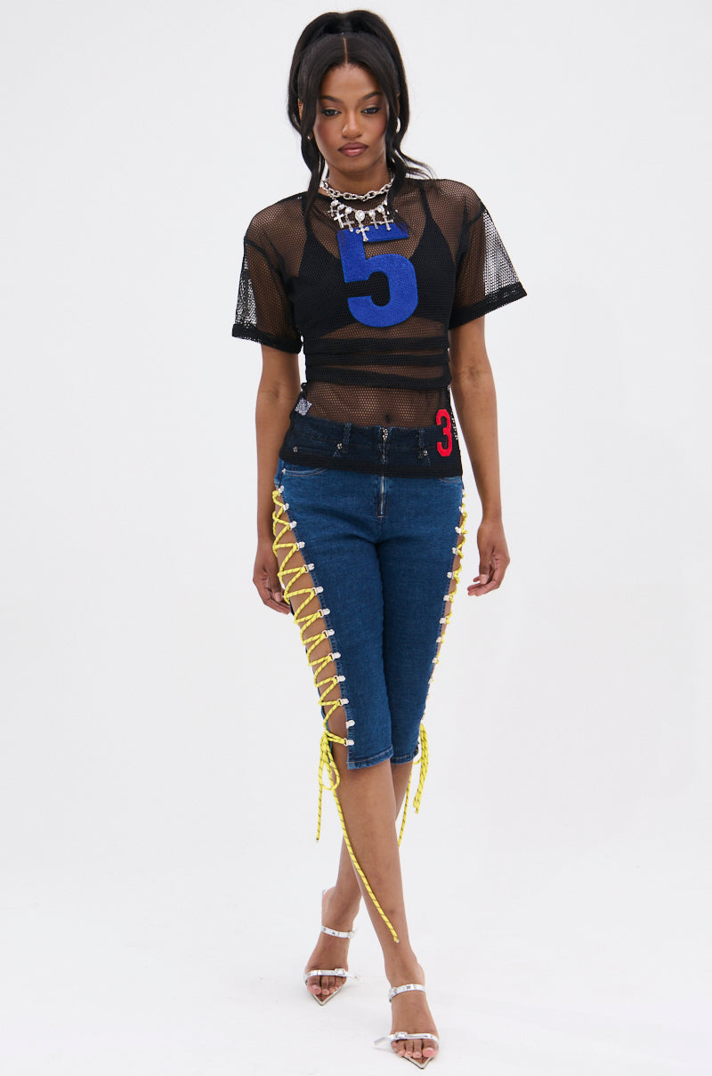 PLAYIN THE FIELD MESH TOP