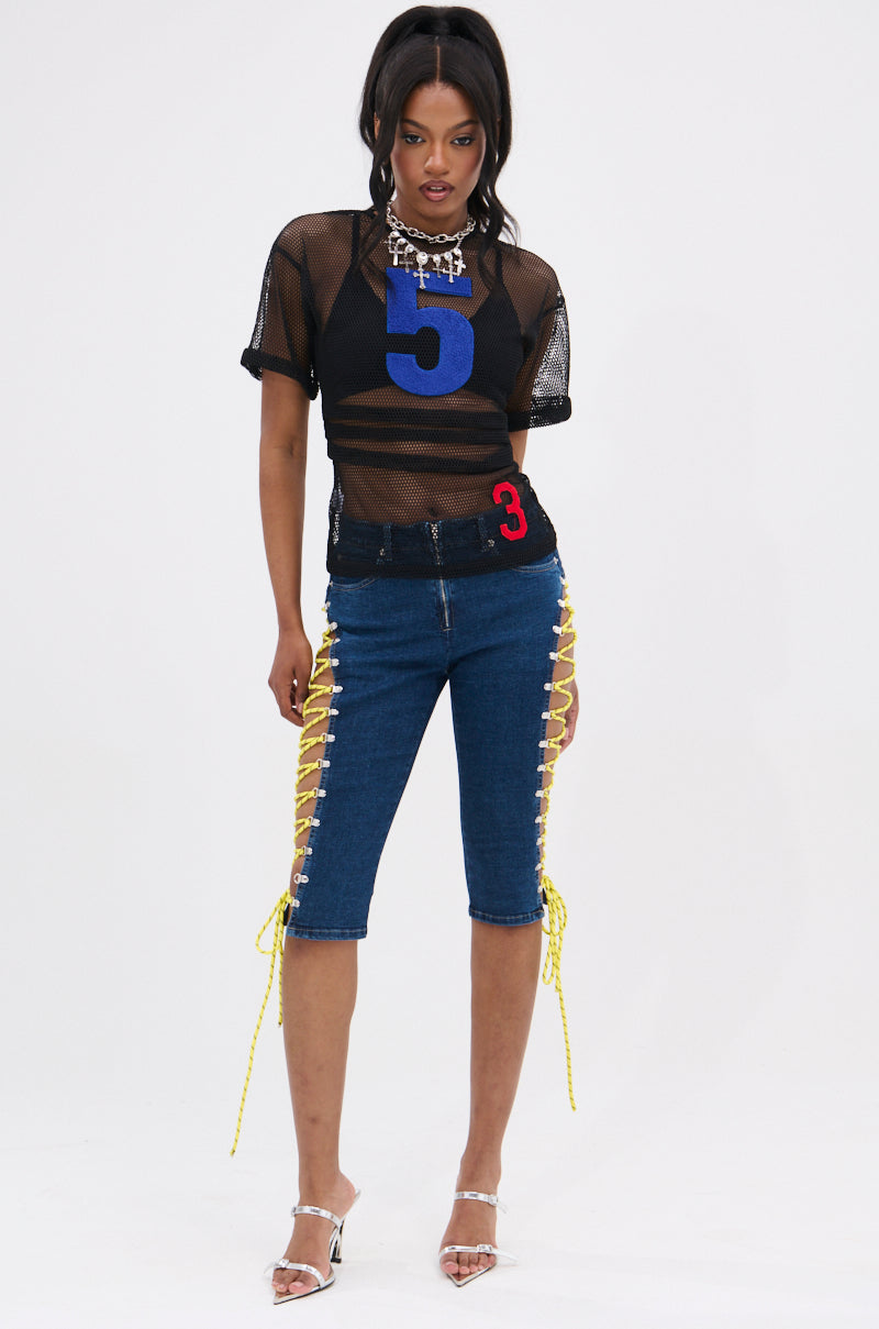 PLAYIN THE FIELD MESH TOP