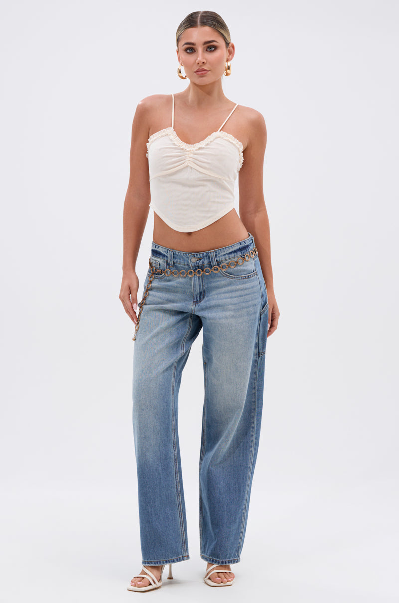 RELAX WITH ME WIDE LEG DENIM
