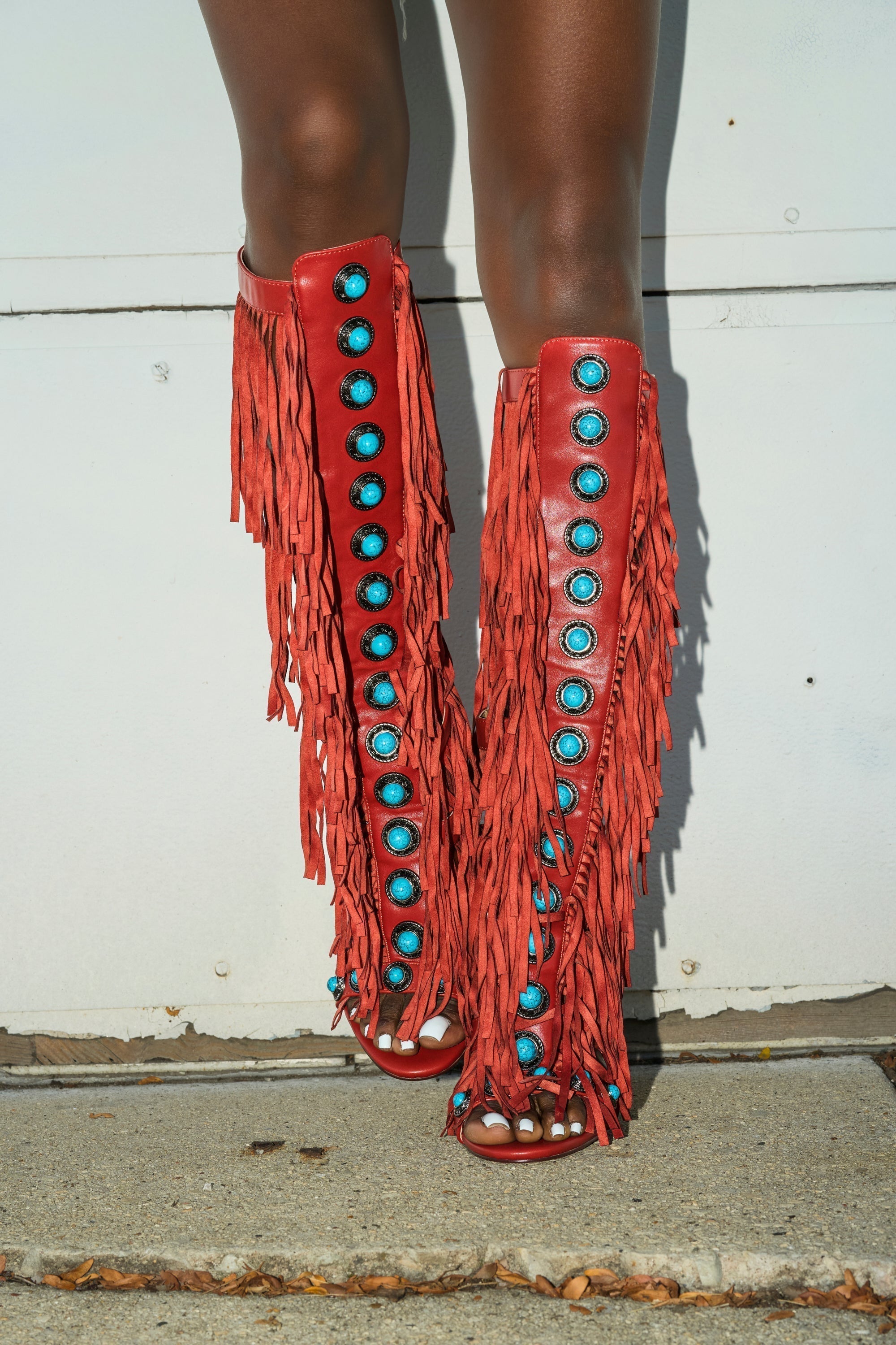 AZALEA WANG AMADEO RED SANDAL
