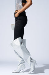 AZALEA WANG AMBY SILVER BUCKET BOOT