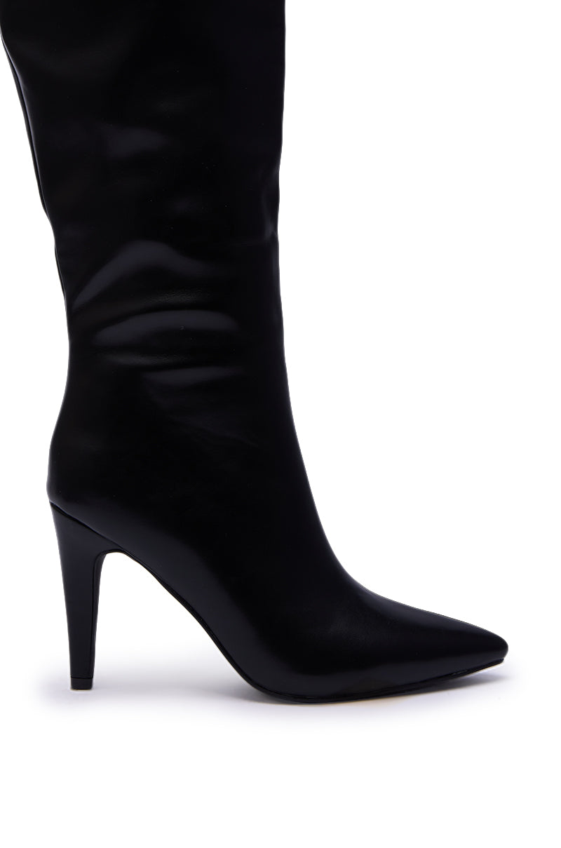 AZALEA WANG BEAUCOUP BLACK OVER THE KNEE BOOT