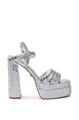 AZALEA WANG BIRCH SILVER EMBELLISHED SANDAL