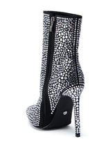 AZALEA WANG BRAULIO BLACK STILETTO BOOTIE