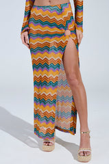 OH SO ZIGGY CROCHET MAXI SKIRT