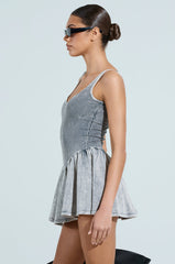HELLO SUMMER KNIT MINI DRESS