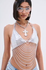 BELIEVE WHAT U WANT BODY CHAIN