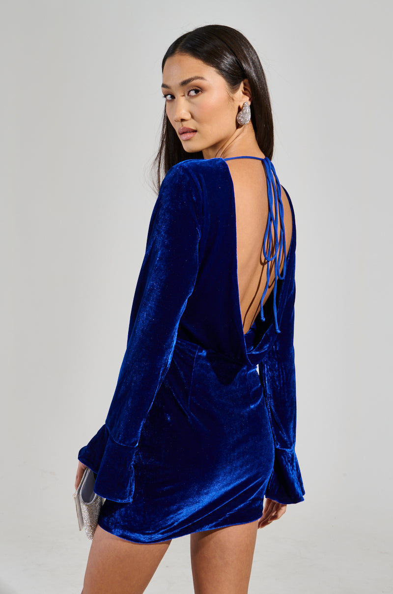 BEST DRESSED VELVET MINI DRESS