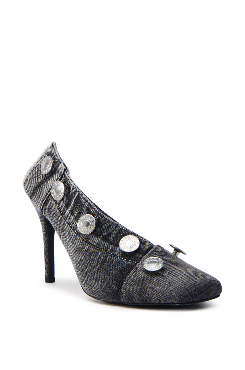 AZALEA WANG EBRIMA DENIM STILETTO PUMP