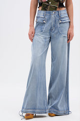 LAY IT LOW BALLOON PANT IN LIGHT BLUE