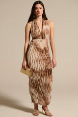 LOOK BUT DON'T TOUCH PRINTED MAXI DRESS
