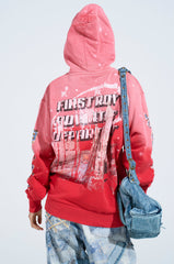 IN THE FAST LANE HOODED SWEATSHIRT