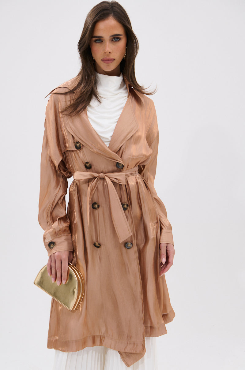 DAY TO NIGHT ORGANZA TRENCH