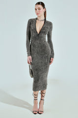 OFF THE RUNWAY SEAM DETAIL BODYCON