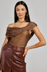 OUT OF HIS LEAGUE OFF THE SHOULDER TOP