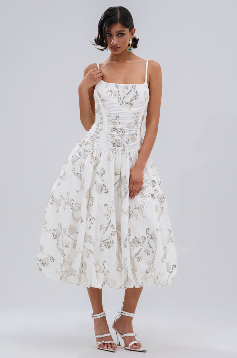 BEST DRESSED PRINTED MIDI DRESS