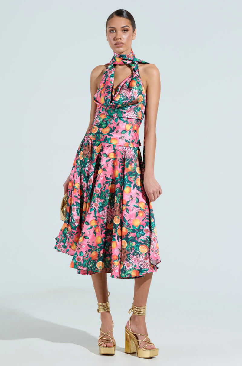 FRESH AS CAN BE MIDI SKIRT