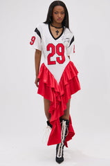 FEMME FOOTBALL JERSEY MINI DRESS