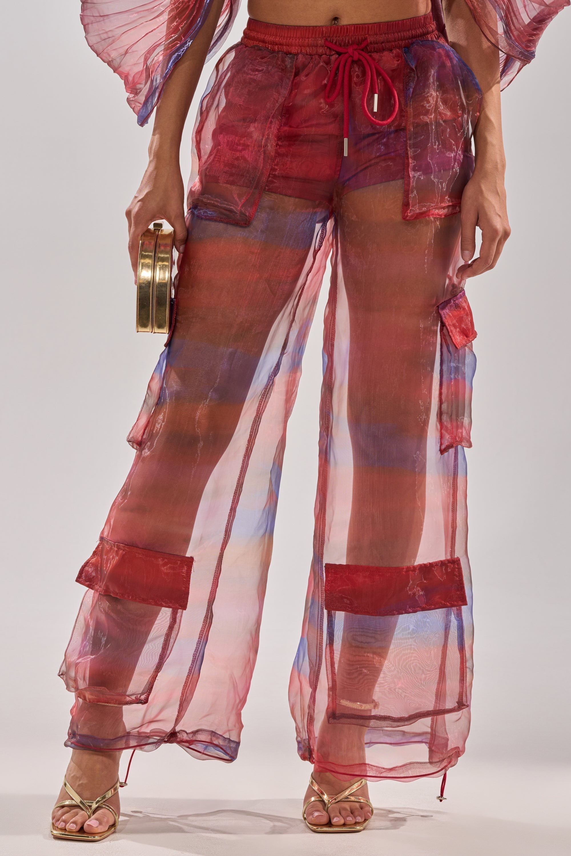 LETS LIVE IN THE MOMENT CHIFFON TROUSER