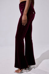 RUBY ROSE VELVET TROUSER