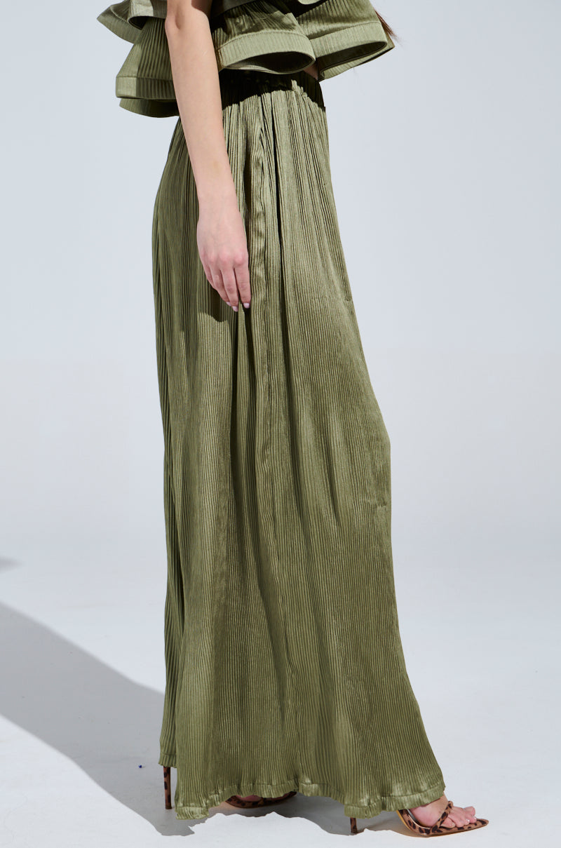 FLY AWAY WITH ME PLEATED PALAZZO PANT