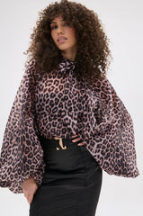 ROXY CHEETAH BLOUSE