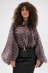 ROXY CHEETAH BLOUSE