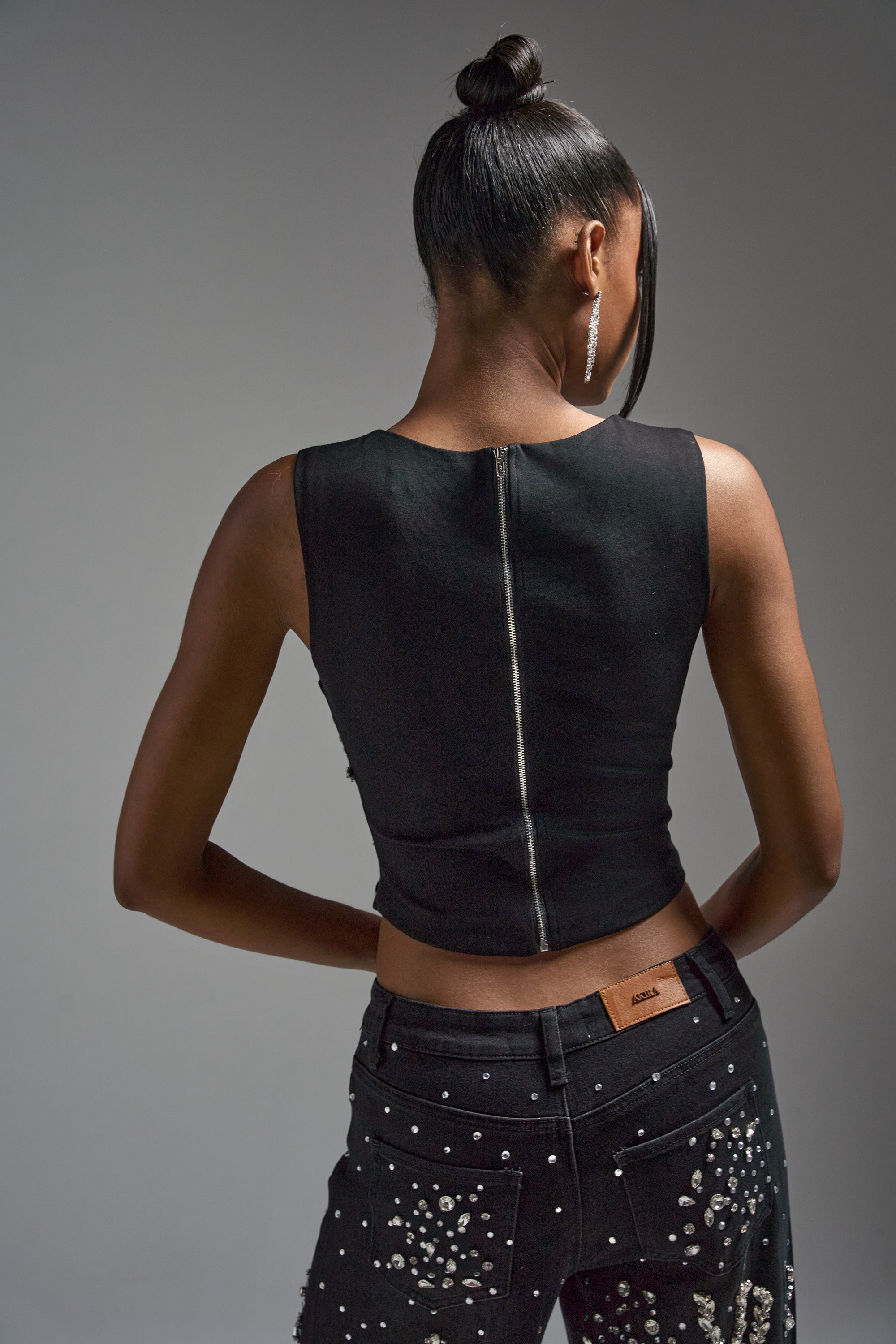LOTS OF LOVE TO GIVE RHINESTONE BLOUSE