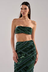 HOTTEST GIRL IN THE CLUB SEQUIN BANDEAU