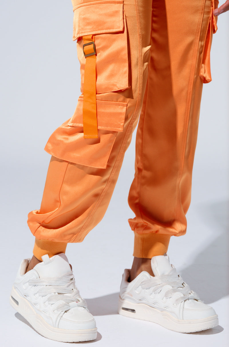 FOR THE THRILL OF IT SATIN JOGGER