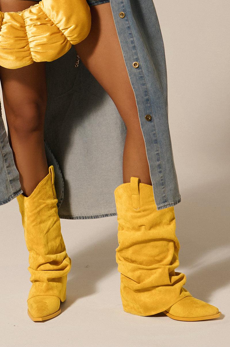 AZALEA WANG HAWKSTON YELLOW BOOTIE