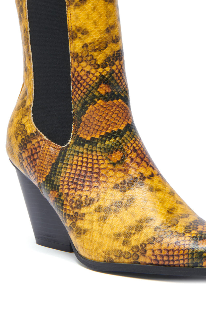 AZALEA WANG HENDERSON YELLOW CHUNKY BOOTIE