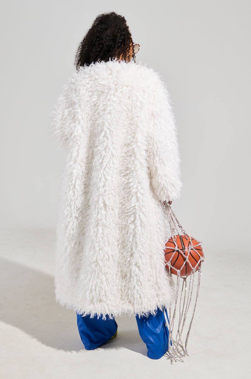 INA MOHAIR FUR TRENCH