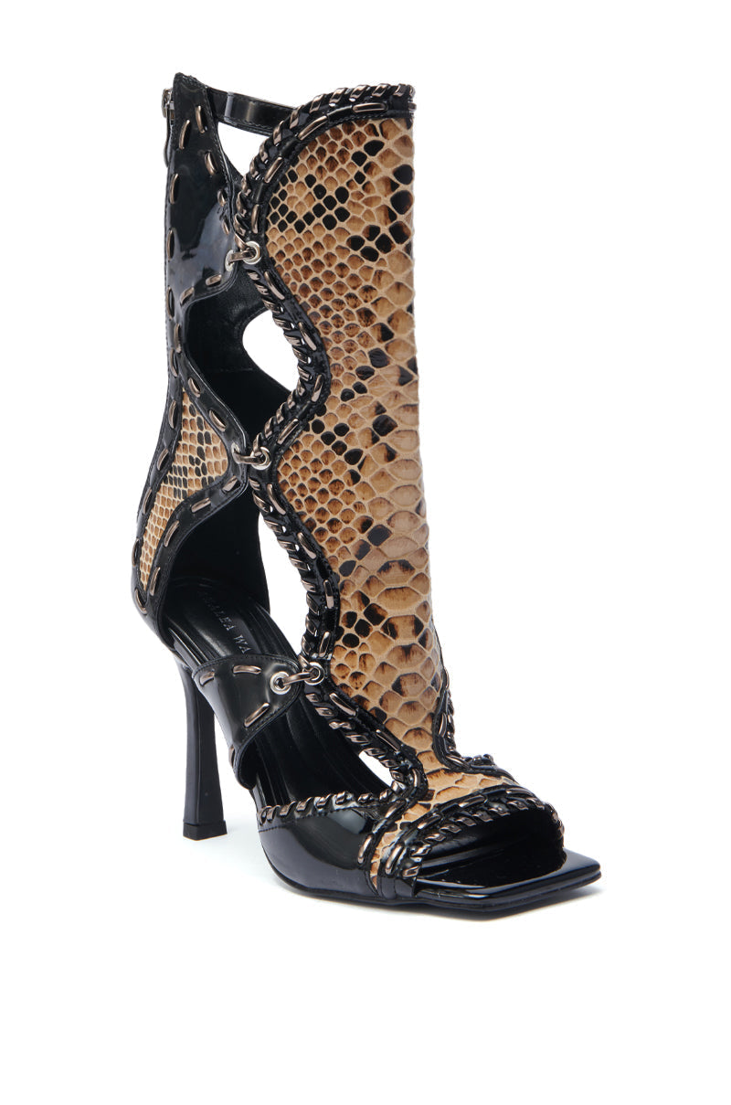 AZALEA WANG INDRANI BLACK GLADIATOR SANDAL