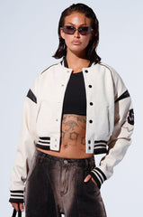 EVERY ROSE EMBROIDERED BOMBER