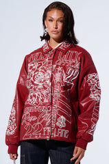 ROSE CITY EMBROIDERED BOMBER