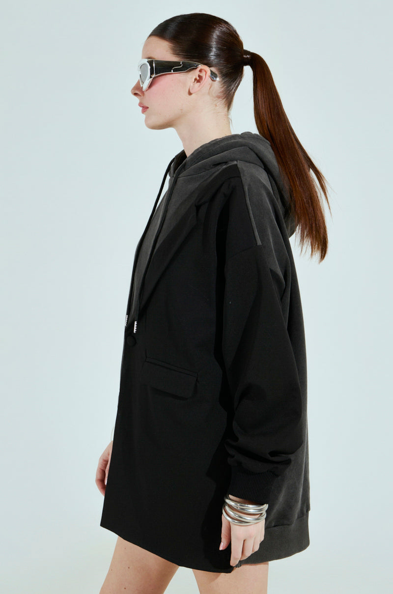 CASUAL BUSINESS SWEATSHIRT BLAZER MINI DRESS