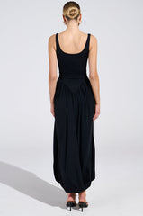 FELT CUTE DRAPED MAXI DRESS