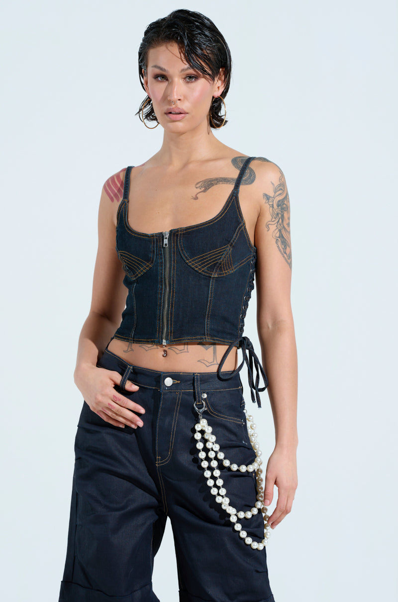 COULD HAVE BEEN ME CORSET TOP